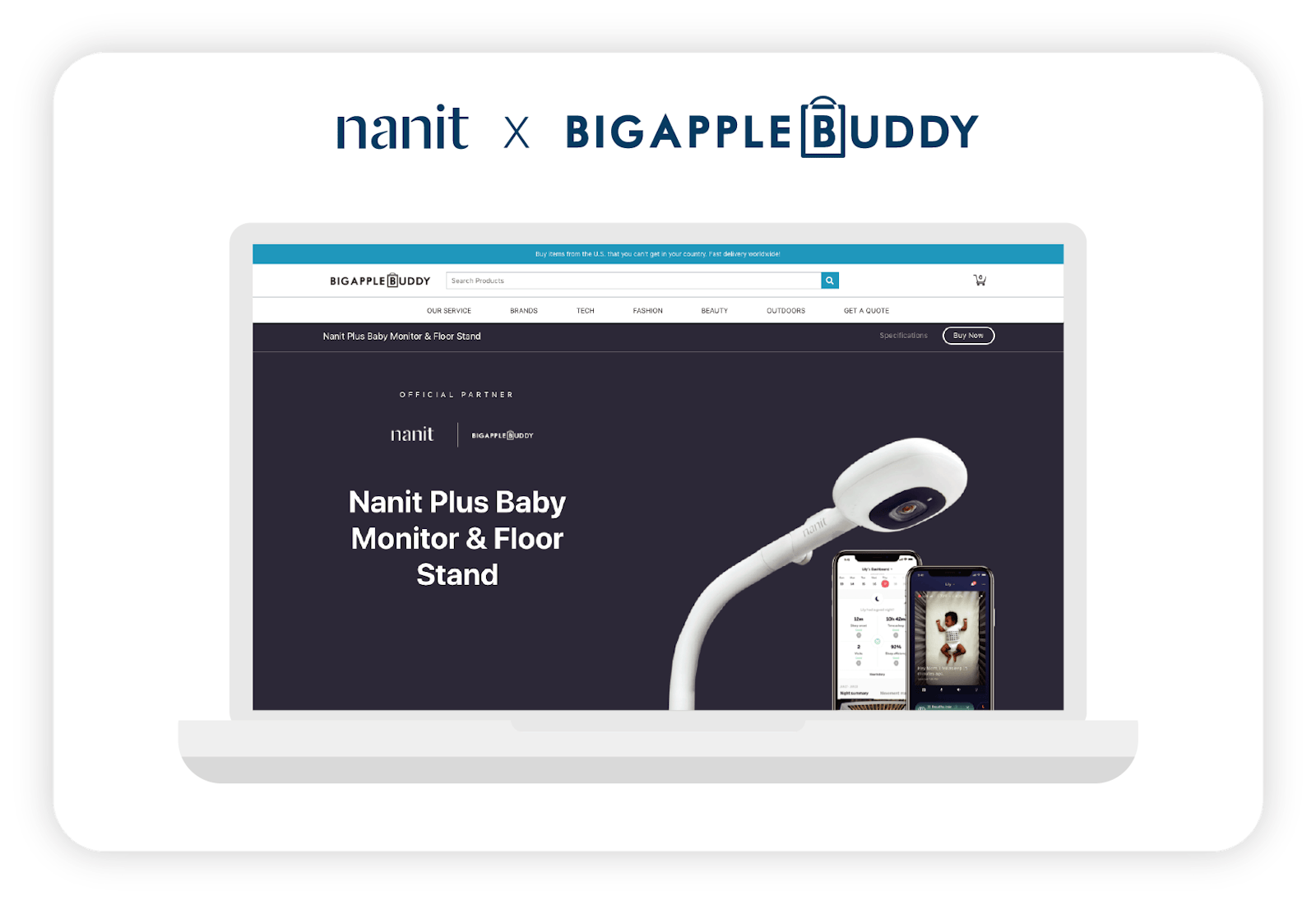 Buy Nanit Internationally with BigAppleBuddy Nanit