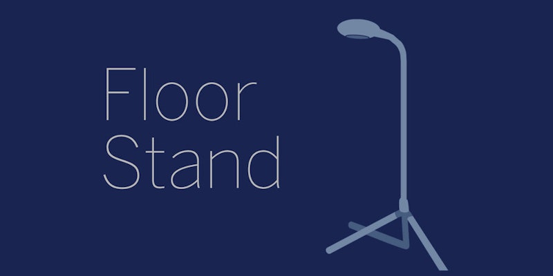 Large Website ad floor stand